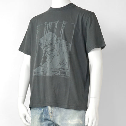 OUR LEGACY メンズ Tシャツ BOX T-SHIRT M2266BA ウォッシュグレー ANGRY FAN MAIL PRINT