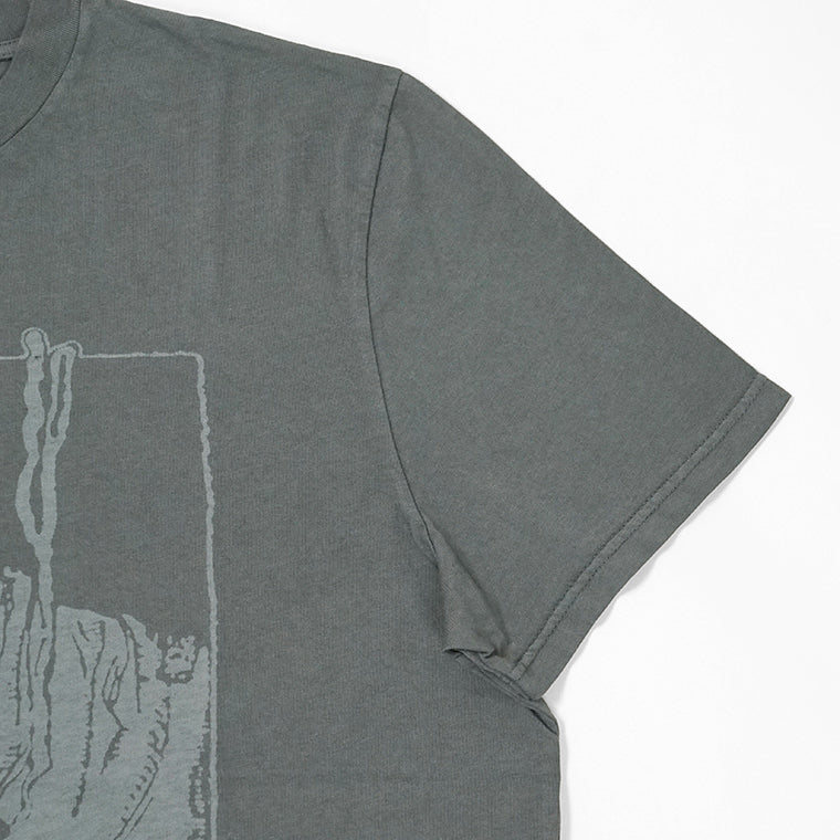 OUR LEGACY メンズ Tシャツ BOX T-SHIRT M2266BA ウォッシュグレー ANGRY FAN MAIL PRINT