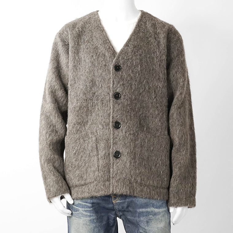 OUR LEGACY メンズ カーディガン CARDIGAN M2266CM モレグレー MOLE GREY HAIRY WOOL