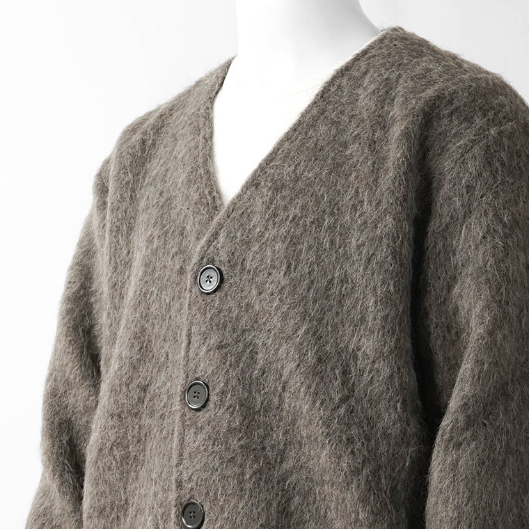 OUR LEGACY メンズ カーディガン CARDIGAN M2266CM モレグレー MOLE GREY HAIRY WOOL