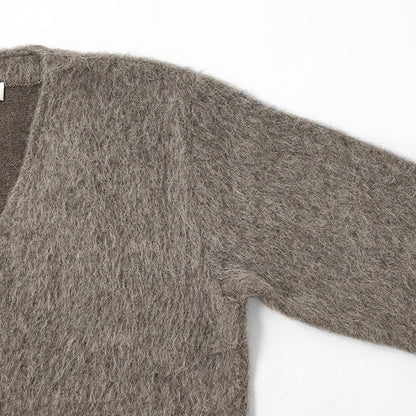 OUR LEGACY メンズ カーディガン CARDIGAN M2266CM モレグレー MOLE GREY HAIRY WOOL