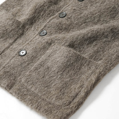 OUR LEGACY メンズ カーディガン CARDIGAN M2266CM モレグレー MOLE GREY HAIRY WOOL