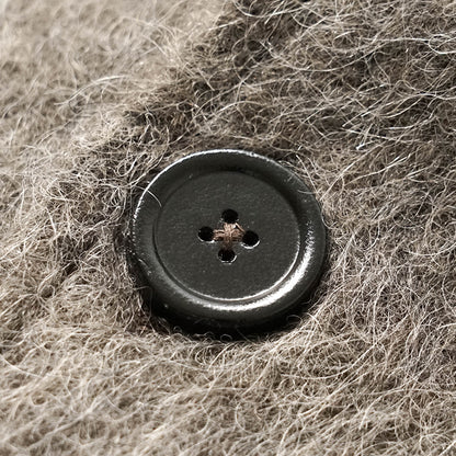 OUR LEGACY メンズ カーディガン CARDIGAN M2266CM モレグレー MOLE GREY HAIRY WOOL