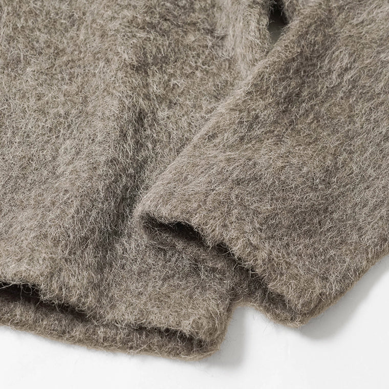OUR LEGACY メンズ ジップアップパーカー FULL ZIP HOOD M2266FM モレグレー MOLE GREY HAIRY WOOL