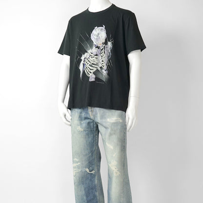 OUR LEGACY メンズ Tシャツ NEW BOX T-SHIRT M2266NC ブラック CYBERNETIC ANGEL PRINT