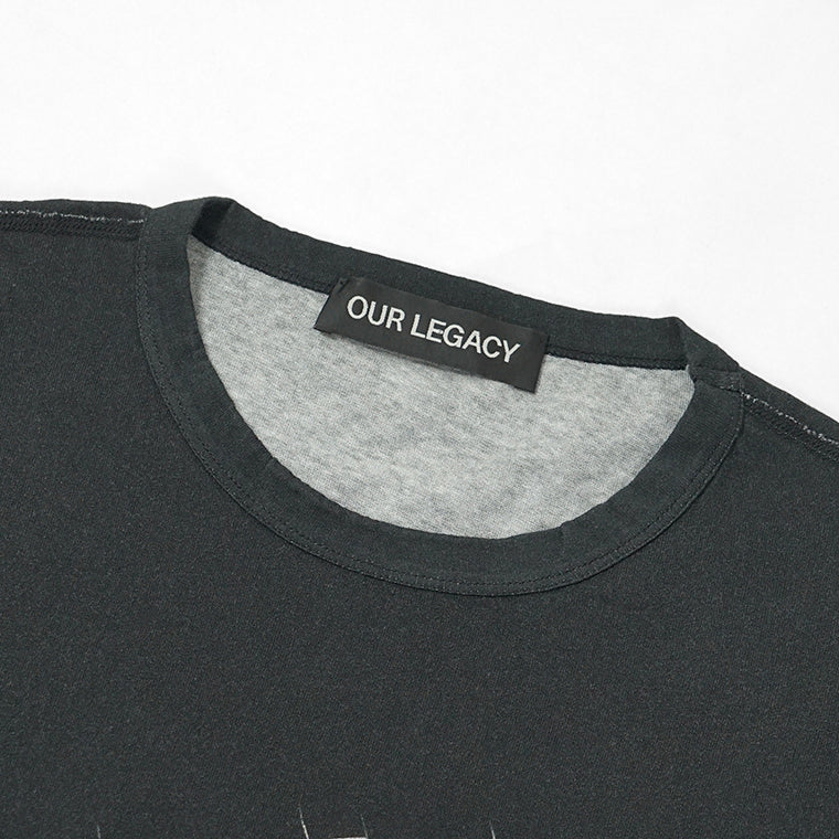 OUR LEGACY メンズ Tシャツ NEW BOX T-SHIRT M2266NC ブラック CYBERNETIC ANGEL PRINT