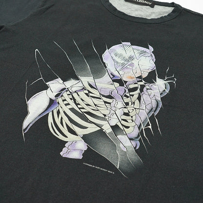 OUR LEGACY メンズ Tシャツ NEW BOX T-SHIRT M2266NC ブラック CYBERNETIC ANGEL PRINT