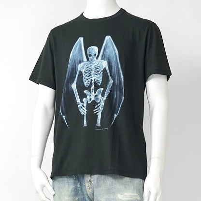 OUR LEGACY メンズ Tシャツ NEW BOX T-SHIRT M2266NF ブラック FALLEN ANGEL PRINT