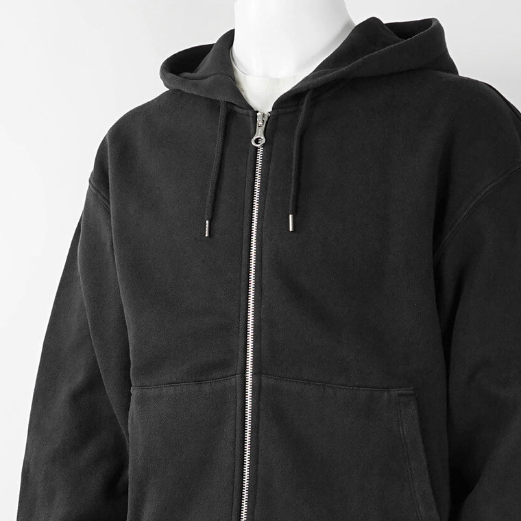 OUR LEGACY メンズ ジップアップパーカー RASCAL HOOD M2266RW ウォッシュブラック WASHED BLACK STAR FLEECE