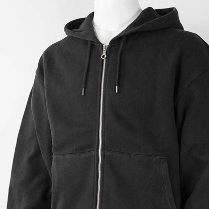 OUR LEGACY メンズ ジップアップパーカー RASCAL HOOD M2266RW ウォッシュブラック WASHED BLACK STAR FLEECE