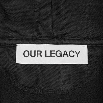 OUR LEGACY メンズ ジップアップパーカー RASCAL HOOD M2266RW ウォッシュブラック WASHED BLACK STAR FLEECE