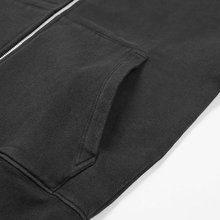 OUR LEGACY メンズ ジップアップパーカー RASCAL HOOD M2266RW ウォッシュブラック WASHED BLACK STAR FLEECE