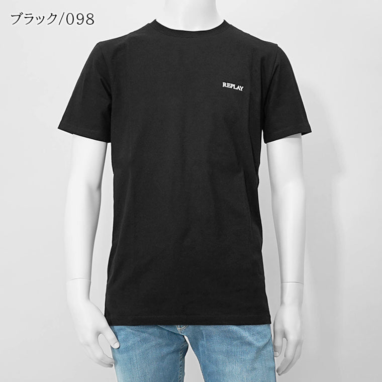 リプレイ REPLAY メンズ Tシャツ ブラック ホワイト – WORLDCLUB1989