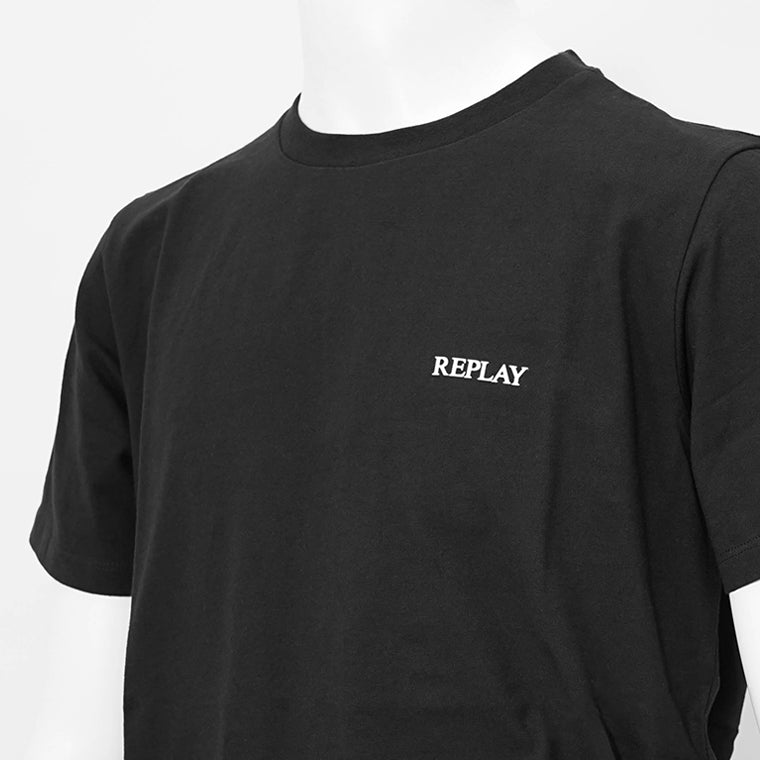 リプレイ REPLAY メンズ Tシャツ ブラック ホワイト – WORLDCLUB1989
