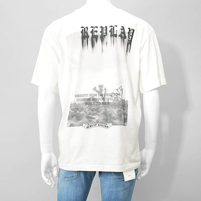 【SUMMER FINAL SALE】 REPLAY メンズ Tシャツ M3054 2660 オフホワイト 011