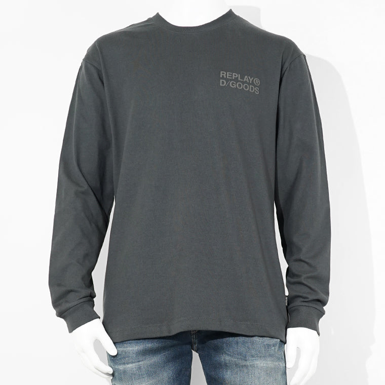 REPLAY メンズ 長袖Tシャツ M3357 22662 ダークグレー 293