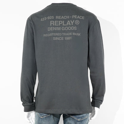 REPLAY メンズ 長袖Tシャツ M3357 22662 ダークグレー 293