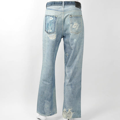 OUR LEGACY メンズ ジーンズ THIRD CUT M4205TDD ウォッシュブルー DIGITAL DENIM PRINT