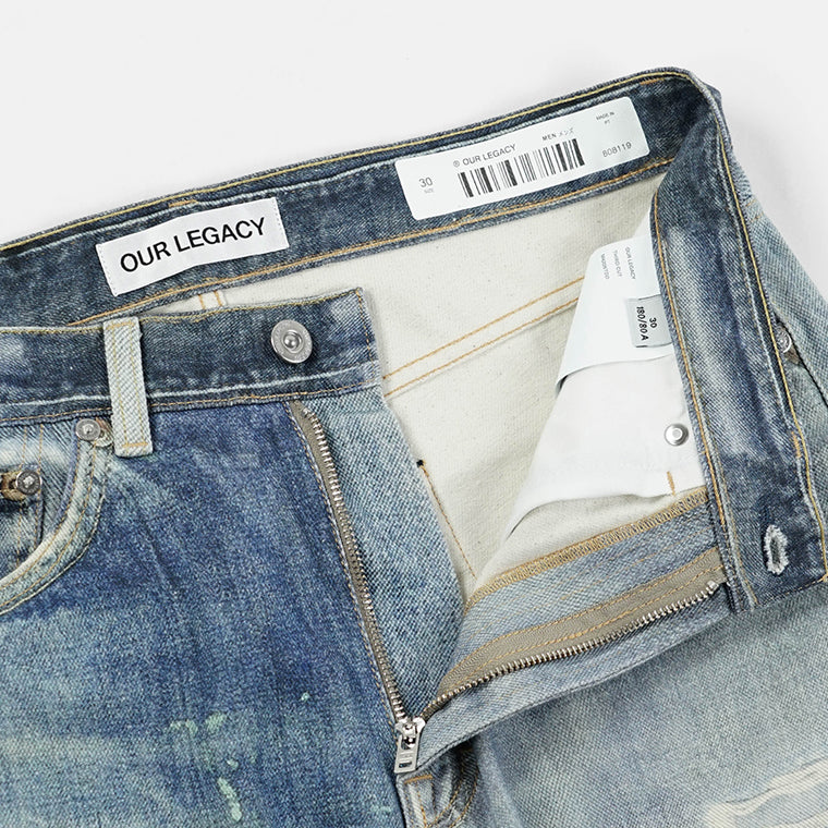 OUR LEGACY メンズ ジーンズ THIRD CUT M4205TDD ウォッシュブルー DIGITAL DENIM PRINT