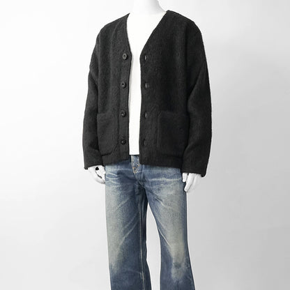OUR LEGACY メンズ カーディガン CARDIGAN M4206CBM ブラック BLACK MOHAIR