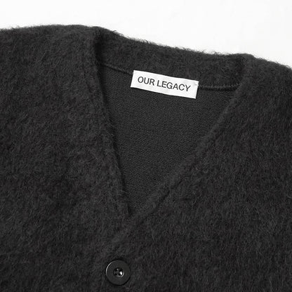 OUR LEGACY メンズ カーディガン CARDIGAN M4206CBM ブラック BLACK MOHAIR
