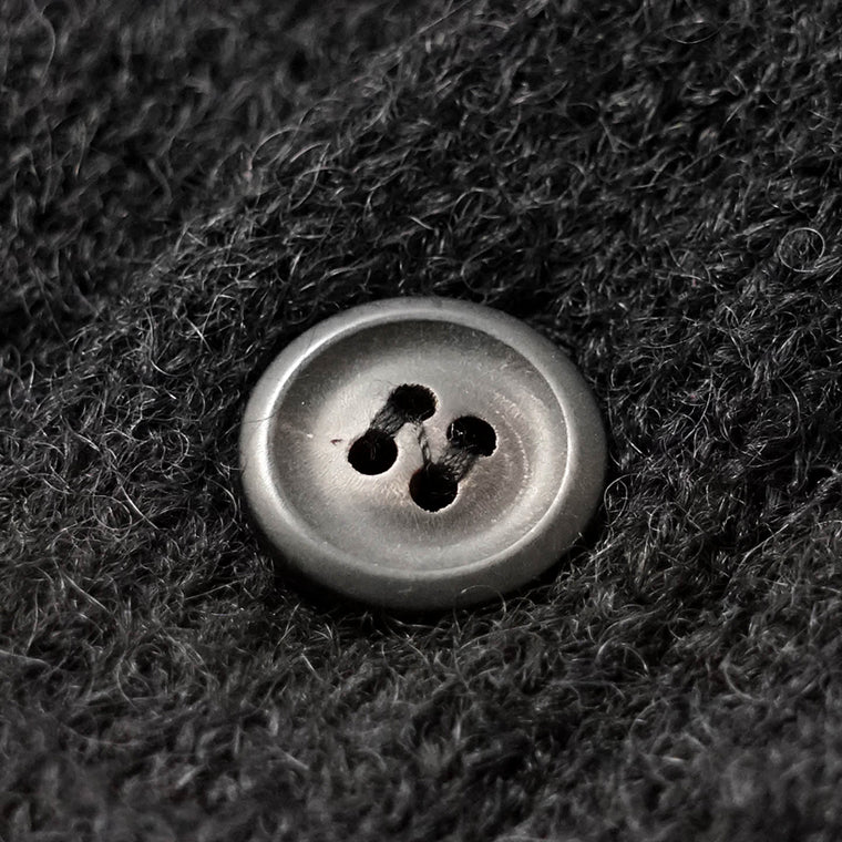 OUR LEGACY メンズ カーディガン EVENING POLO M4213ECFSE ブラック BLACK FUZZY ALPACA