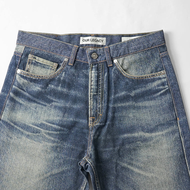 OUR LEGACY メンズ ジーンズ THIRD CUT M4265TAZ ウォッシュブルー AZURE PRINT