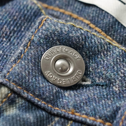 OUR LEGACY メンズ ジーンズ THIRD CUT M4265TAZ ウォッシュブルー AZURE PRINT