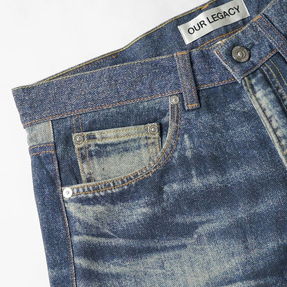 OUR LEGACY メンズ ジーンズ THIRD CUT M4265TAZ ウォッシュブルー AZURE PRINT