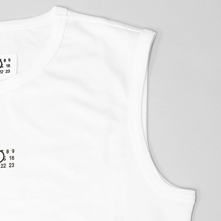 【SUMMER FINAL SALE】 MM6 Maison Margiela KIDS キッズ タンクトップ MM6T82U M60575 MM009 ホワイト M6100