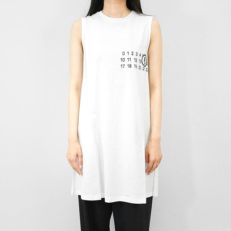 【SUMMER FINAL SALE】 MM6 Maison Margiela KIDS キッズ ワンピース MM6MCU6U M60780 MM04I ホワイト M6100