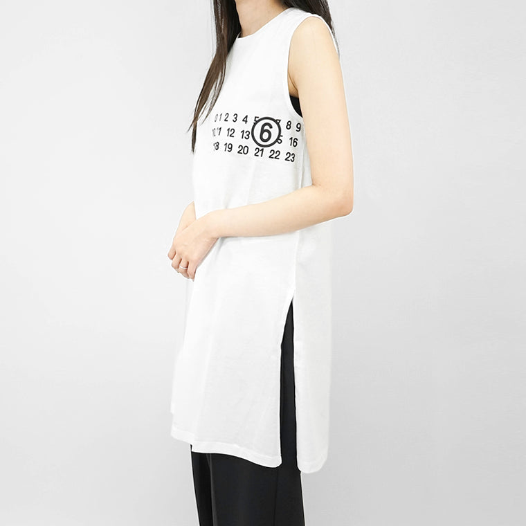 【SUMMER FINAL SALE】 MM6 Maison Margiela KIDS キッズ ワンピース MM6MCU6U M60780 MM04I ホワイト M6100