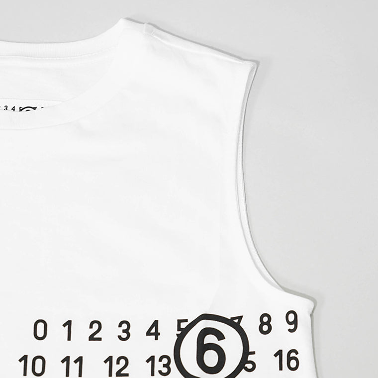 【SUMMER FINAL SALE】 MM6 Maison Margiela KIDS キッズ ワンピース MM6MCU6U M60780 MM04I ホワイト M6100
