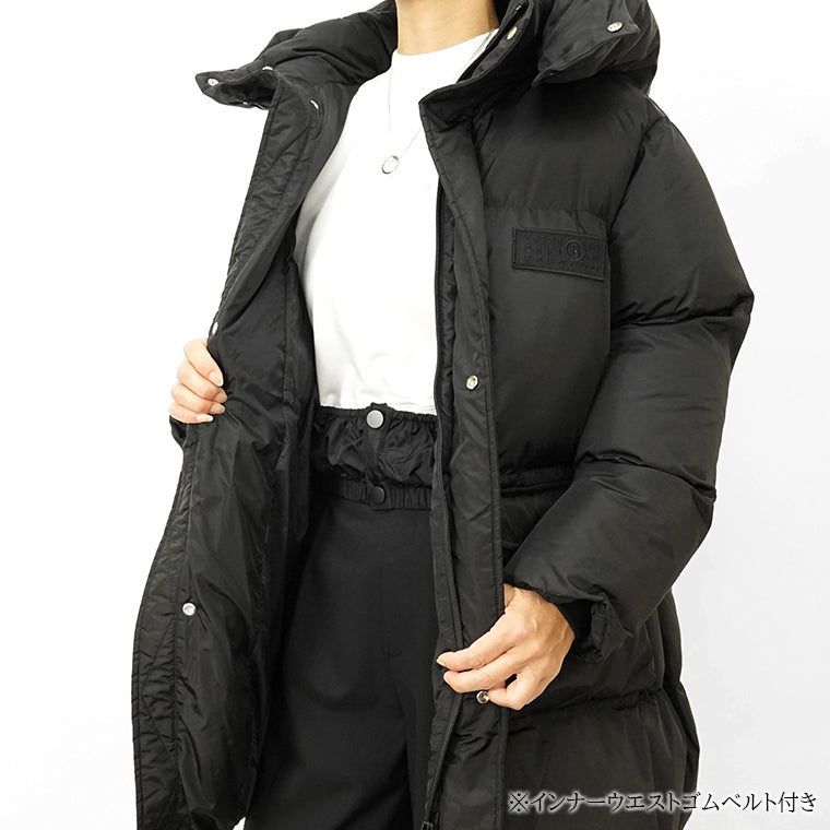 MM6 ウールトロエプロンデザインダブルロングジャケット