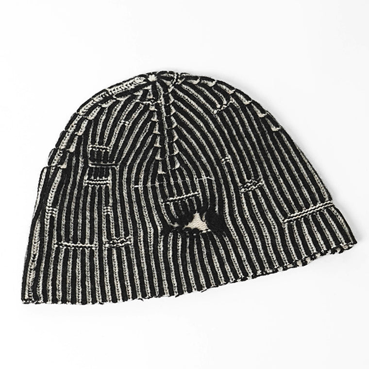 MM6 Maison Margiela KIDS キッズ ニットキャップ MM6F33U M60913 MM06K ブラック ホワイト系 M6C39