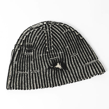 MM6 Maison Margiela KIDS キッズ ニットキャップ MM6F33U M60913 MM06K ブラック ホワイト系 M6C39
