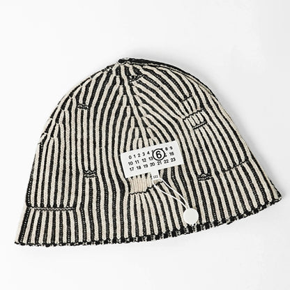 MM6 Maison Margiela KIDS キッズ ニットキャップ MM6F33U M60913 MM06K ブラック ホワイト系 M6C39