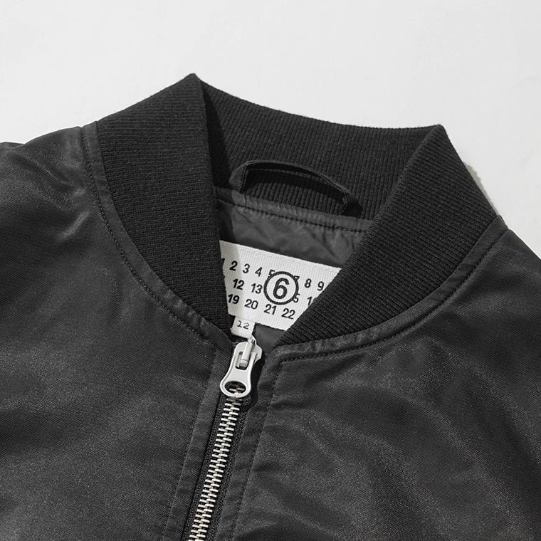 【2026SS SUMMER SALE】 MM6 Maison Margiela KIDS キッズ ブルゾン MM6J140U M60993 MM03B ブラック M6900