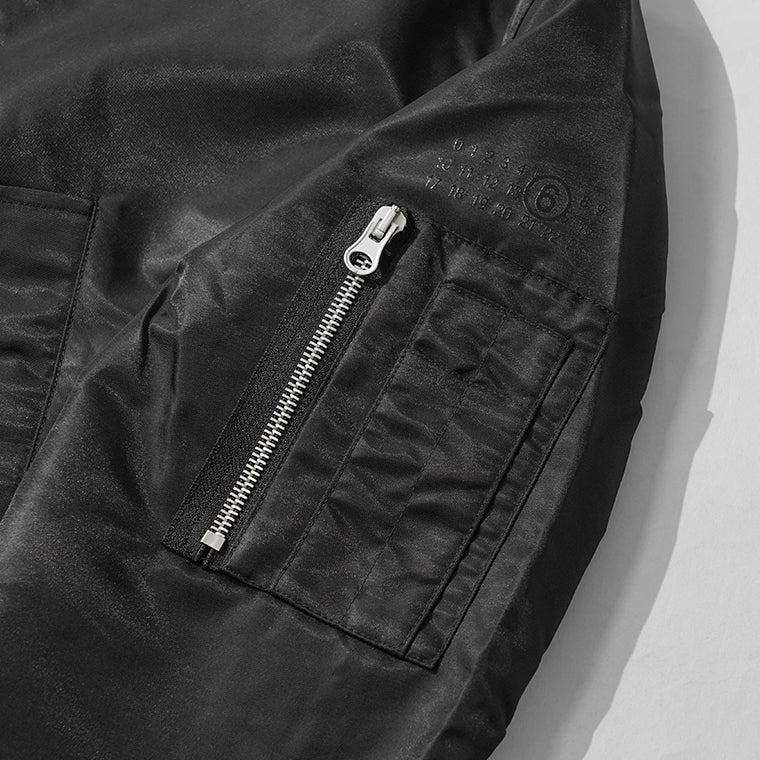 【2026SS SUMMER SALE】 MM6 Maison Margiela KIDS キッズ ブルゾン MM6J140U M60993 MM03B ブラック M6900