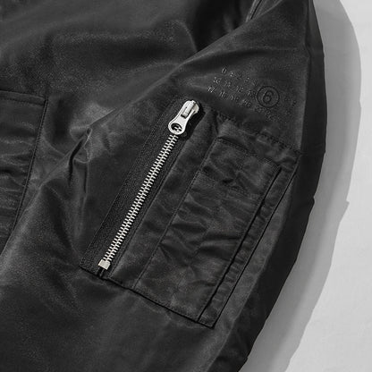 【2026SS SUMMER SALE】 MM6 Maison Margiela KIDS キッズ ブルゾン MM6J140U M60993 MM03B ブラック M6900