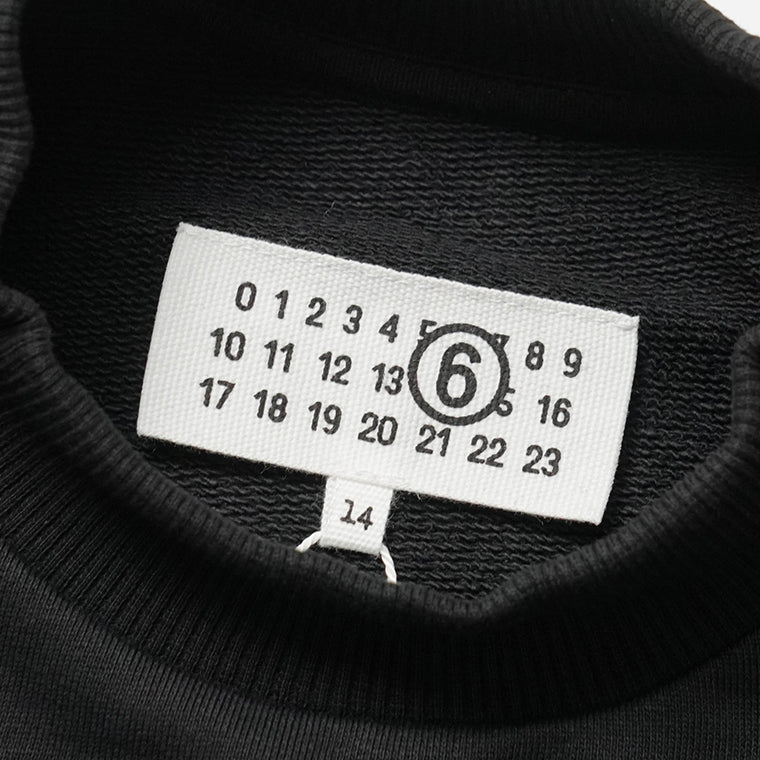 MM6 Maison Margiela KIDS キッズ スウェットシャツ MM6S149U M61153 MM04H ブラック M6900