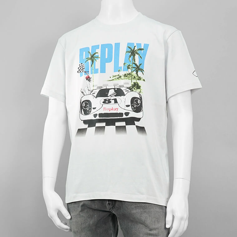 REPLAY メンズ Tシャツ M6810 22662 ライトグレー 563