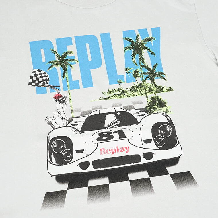 REPLAY メンズ Tシャツ M6810 22662 ライトグレー 563