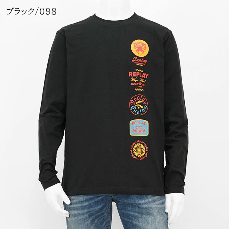 REPLAY メンズ 長袖Tシャツ M6989 2660 2カラー