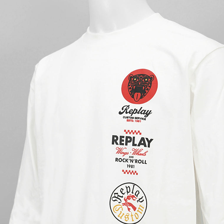 REPLAY メンズ 長袖Tシャツ M6989 2660 2カラー