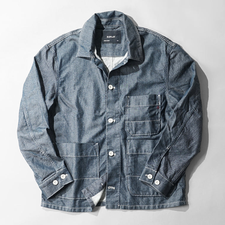 【2026SS SUMMER SALE】 REPLAY メンズ ジャケット M8524 25607A ダークブルー 007