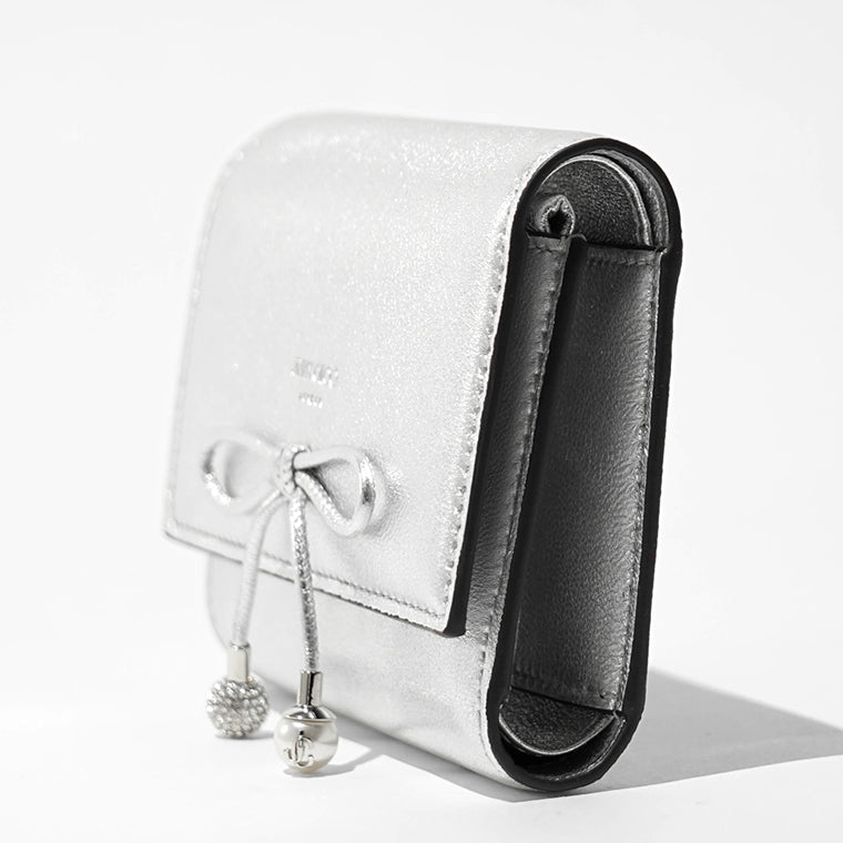 JIMMY CHOO レディース 3つ折り財布 MARINDA JIF シルバー SILVER