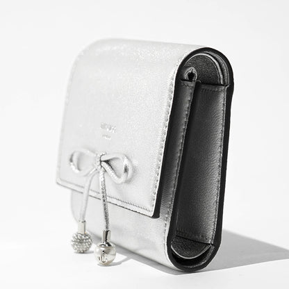 JIMMY CHOO レディース 3つ折り財布 MARINDA JIF シルバー SILVER