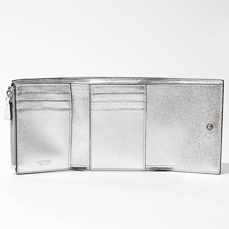 JIMMY CHOO レディース 3つ折り財布 MARINDA JIF シルバー SILVER