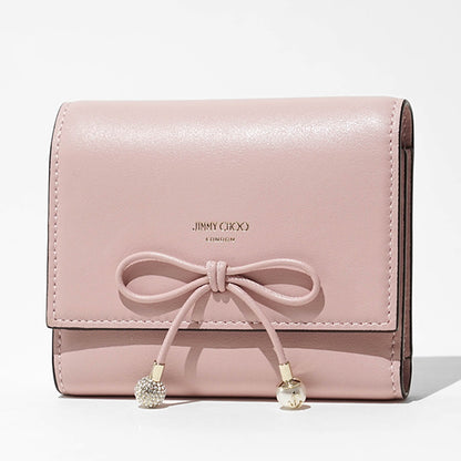 JIMMY CHOO レディース 3つ折り財布 MARINDA KHD ローズ ライトゴールド ROSE LIGHT GOLD